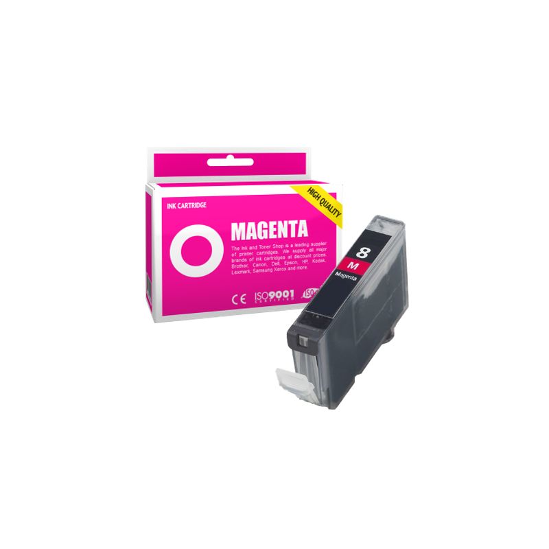 Cartucho de tinta compatible  -  CANON 8 M / CLI8M  -  magenta  -  (0622B001)