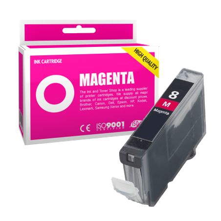 Cartucho de tinta compatible  -  CANON 8 M / CLI8M  -  magenta  -  (0622B001)