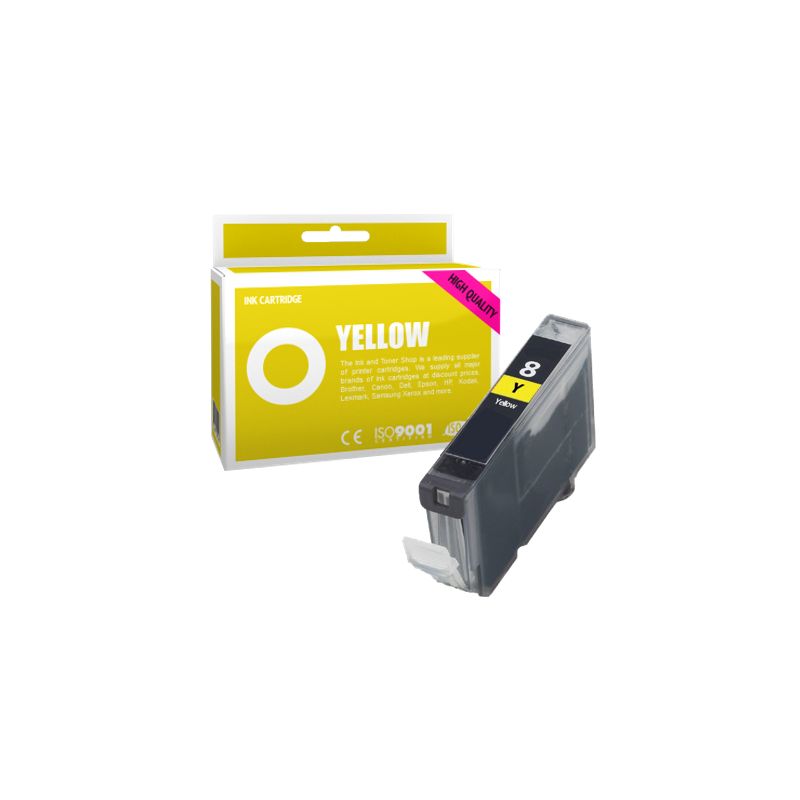 Cartucho de tinta compatible  -  CANON 8 Y / CLI8Y  -  amarillo  -  (0623B001)