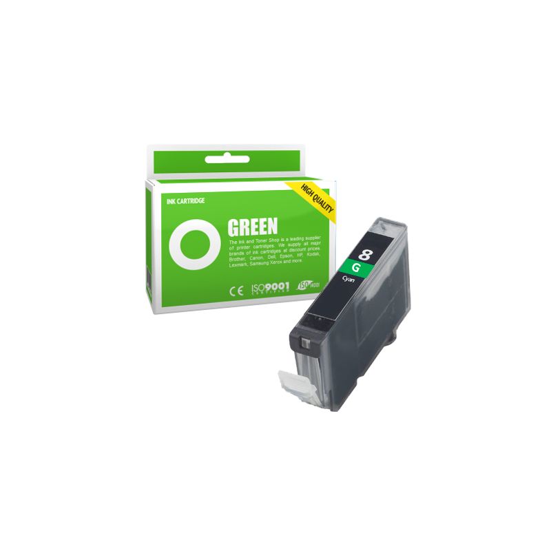 Cartucho de tinta compatible  -  CANON 8 G / CLI8G  -  verde  -  (0627B001)