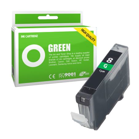 Cartucho de tinta compatible  -  CANON 8 G / CLI8G  -  verde  -  (0627B001)