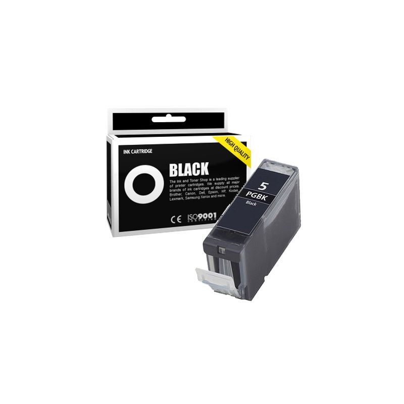 Cartucho de tinta compatible  -  CANON 5 PGBK / PGI5BK  -  negro  -  (0628B001)