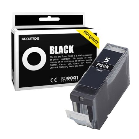 Cartucho de tinta compatible  -  CANON 5 PGBK / PGI5BK  -  negro  -  (0628B001)