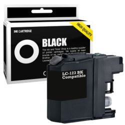 Cartucho de tinta compatible  -  BROTHER LC123BK  -  negro  -  (LC123-BK)