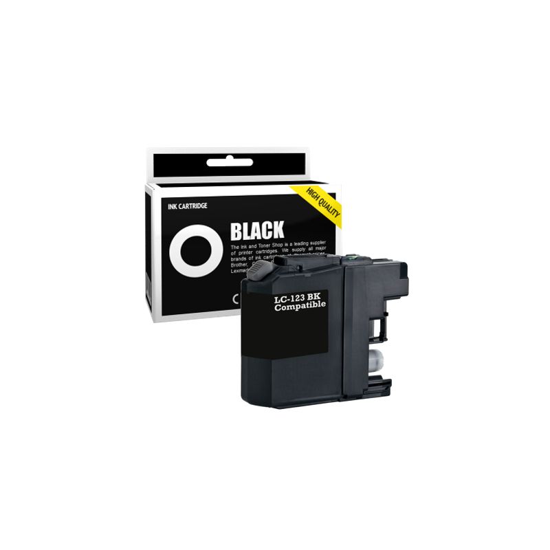 Cartucho de tinta compatible  -  BROTHER LC123BK  -  negro  -  (LC123-BK)