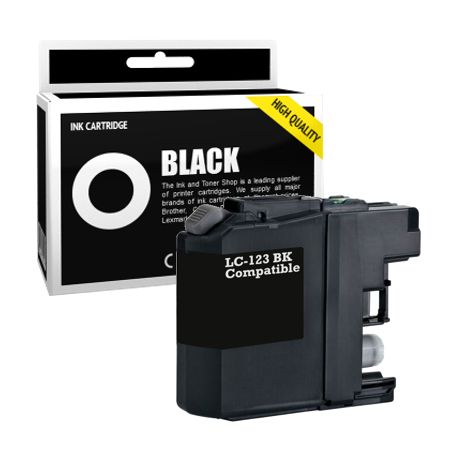 Cartucho de tinta compatible  -  BROTHER LC123BK  -  negro  -  (LC123-BK)