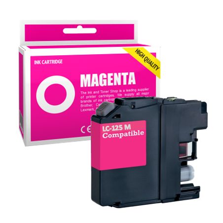 Cartucho de tinta compatible  -  BROTHER LC125XLM  -  magenta  -  (LC125XL-M)  -  gran capacidad