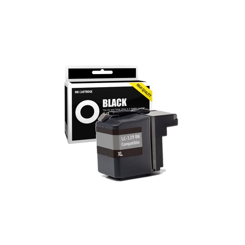 Cartucho de tinta compatible  -  BROTHER LC129XLBK  -  negro  -  (LC129XL-BK)  -  gran capacidad