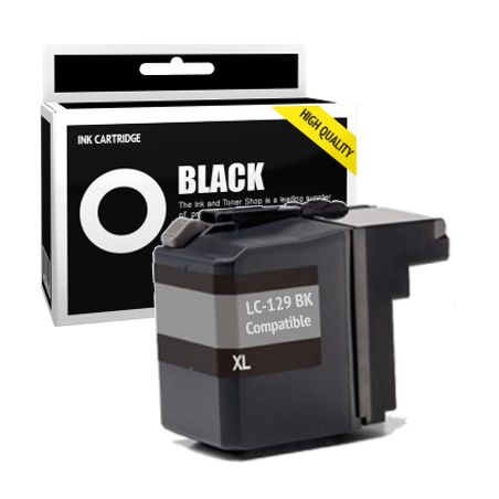 Cartucho de tinta compatible  -  BROTHER LC129XLBK  -  negro  -  (LC129XL-BK)  -  gran capacidad