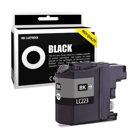 Cartucho de tinta compatible  -  BROTHER LC223BK  -  negro  -  (LC223-BK)