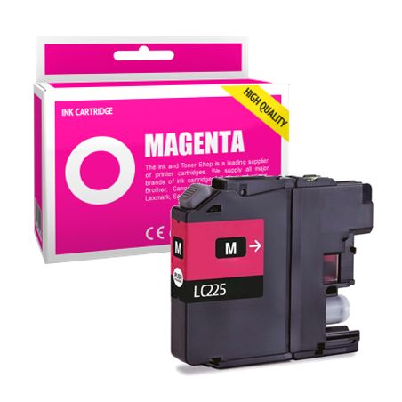 Cartucho de tinta compatible  -  BROTHER LC225XL M  -  magenta  -  (LC225XL-M)