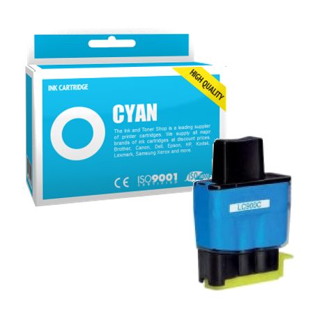 Cartucho de tinta compatible  -  BROTHER LC900C  -  cian  -  (LC900-C)