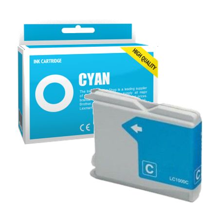Cartucho de tinta compatible  -  BROTHER LC970  -  cian  -  (LC970-C)