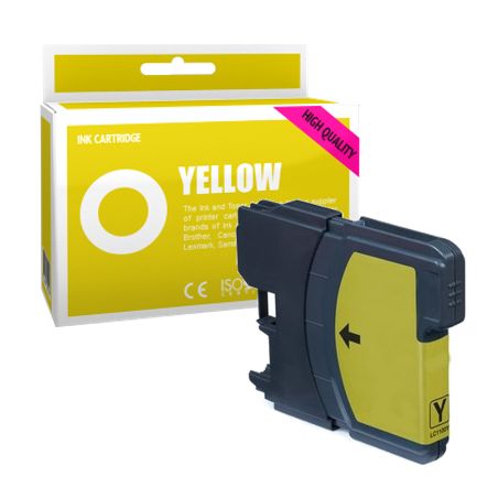 Cartucho de tinta compatible  -  BROTHER LC980  -  amarillo  -  (LC980-Y)
