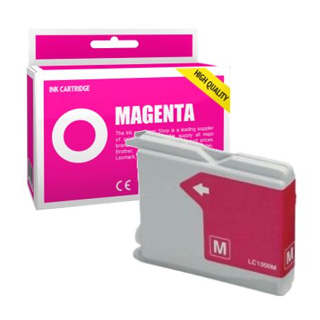 Cartucho de tinta compatible  -  BROTHER LC1000  -  magenta  -  (LC1000-M)
