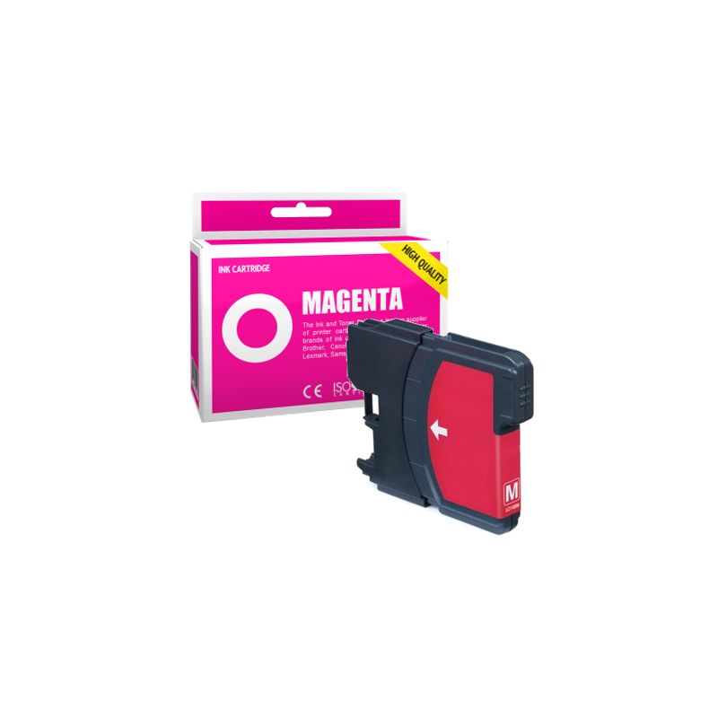 Cartucho de tinta compatible  -  BROTHER LC1100  -  magenta  -  (LC1100-M)