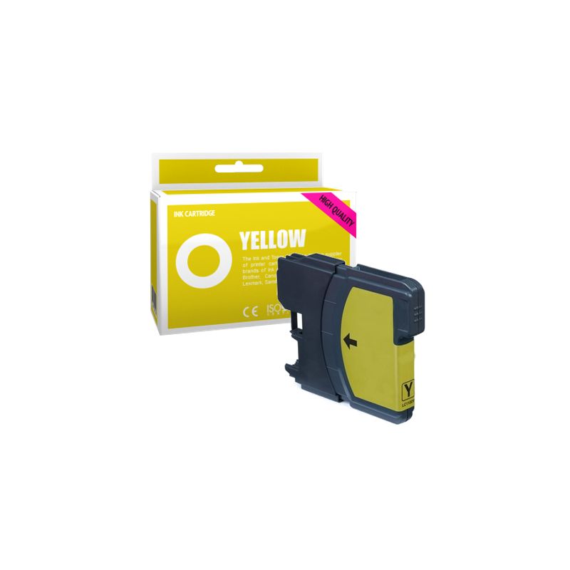 Cartucho de tinta compatible  -  BROTHER LC1100  -  amarillo  -  (LC1100-Y)