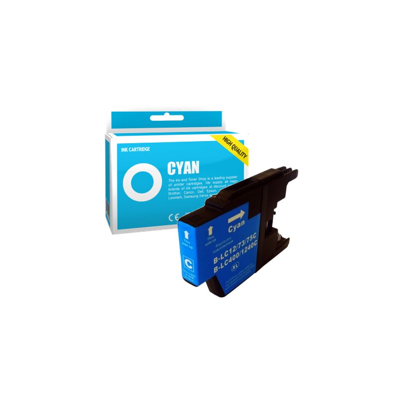 Cartucho de tinta compatible  -  BROTHER LC1240C  -  cian  -  (LC1240-C)