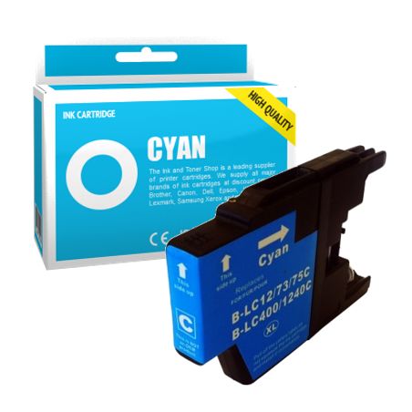 Cartucho de tinta compatible  -  BROTHER LC1240C  -  cian  -  (LC1240-C)