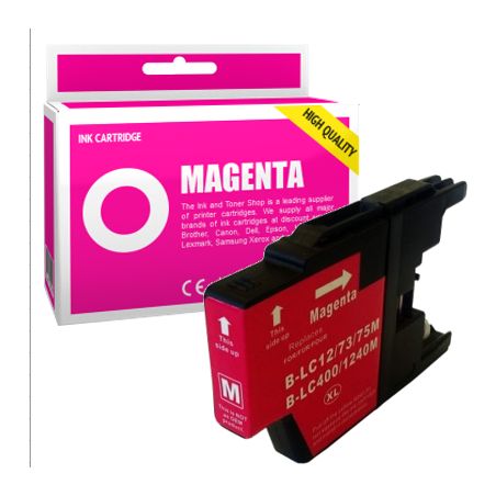 Cartucho de tinta compatible  -  BROTHER LC1240M  -  magenta  -  (LC1240-M)