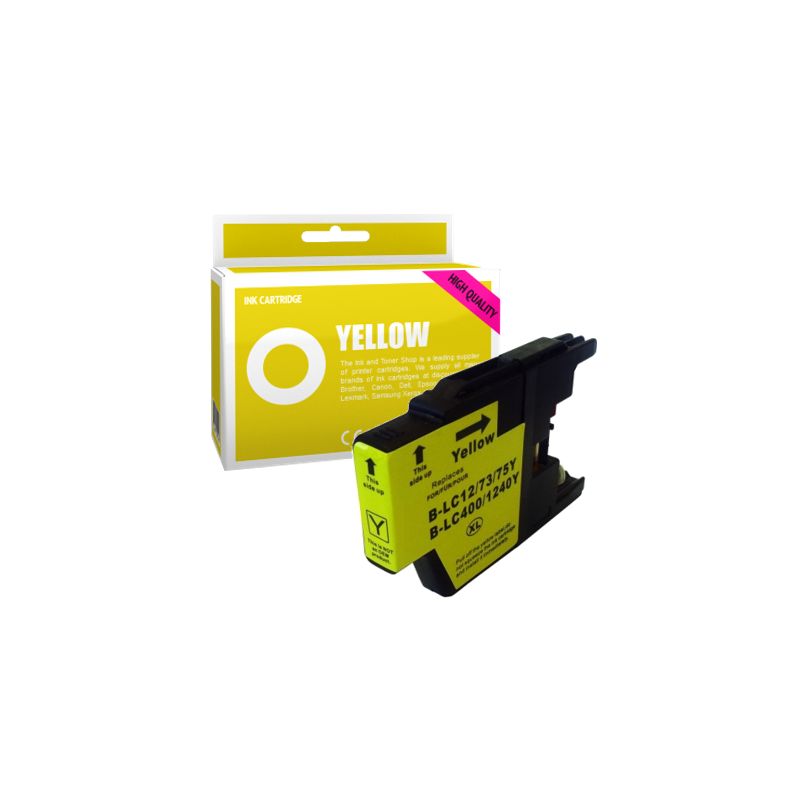 Cartucho de tinta compatible  -  BROTHER LC1240Y  -  amarillo  -  (LC1240-Y)