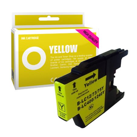 Cartucho de tinta compatible  -  BROTHER LC1240Y  -  amarillo  -  (LC1240-Y)