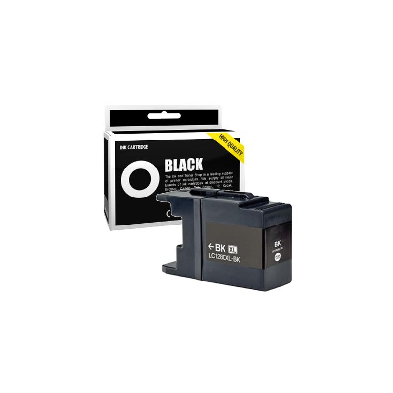 Cartucho de tinta compatible  -  BROTHER LC1280XLBK  -  negro  -  (LC1280XL-BK)  -  gran capacidad
