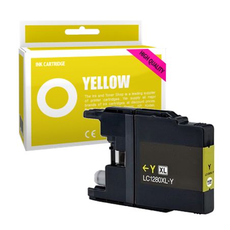Cartucho de tinta compatible  -  BROTHER LC1280XLY  -  amarillo  -  (LC1280XL-Y)  -  gran capacidad