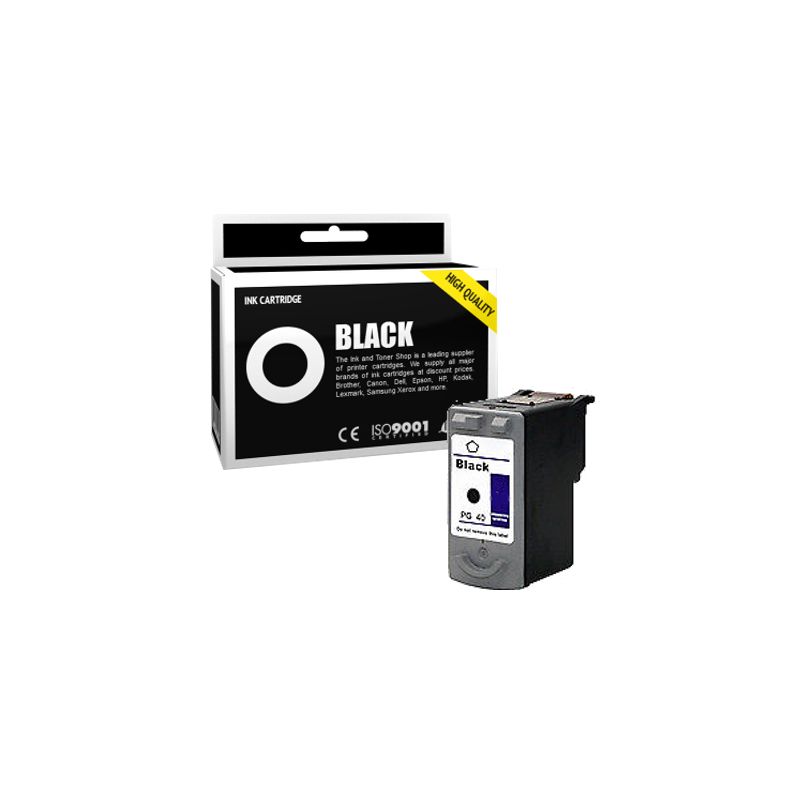 Cartucho de tinta compatible  -  CANON 37 / 40 / 50 (PG37 / PG40 / PG50)  -  negro