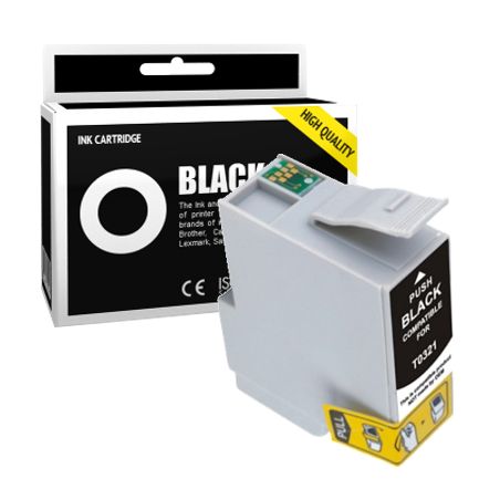 Cartucho de tinta compatible  -  EPSON T0321  -  negro  -  (C13T03214010)