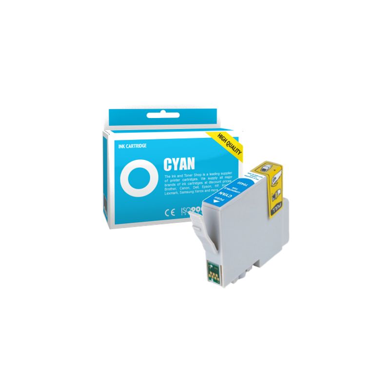 Cartucho de tinta compatible  -  EPSON T0422  -  cian  -  (C13T04224010)