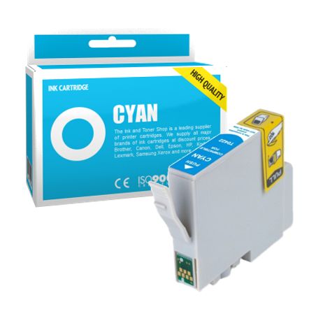 Cartucho de tinta compatible  -  EPSON T0422  -  cian  -  (C13T04224010)