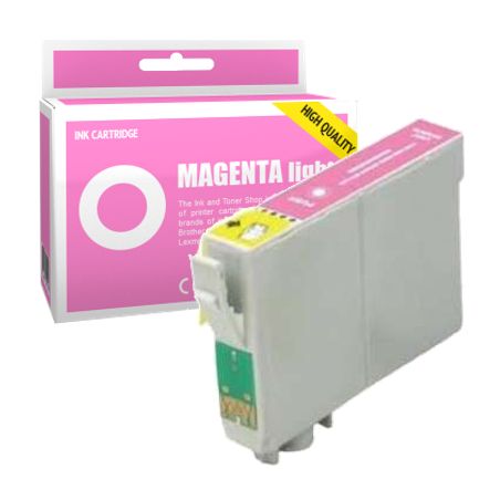 Cartucho de tinta compatible  -  EPSON T0486  -  magenta claro  -  (C13T04864010)