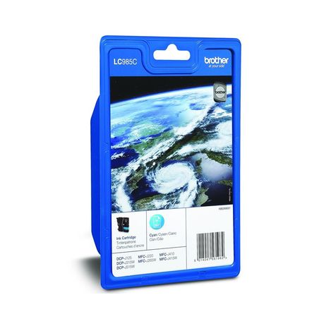 Cartucho de tinta original  -  BROTHER LC985C  -  cian  -  (LC-985C)