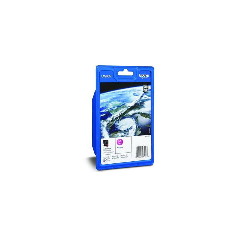 Cartucho de tinta original  -  BROTHER LC985M  -  magenta  -  (LC-985M)