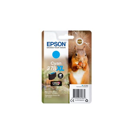 Cartucho de tinta original  -  EPSON 378XL  -  cian  -  (C13T37924010)