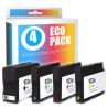 Pack de 4 cartuchos de tinta compatibles  -  HP 932XLBK + HP 933XLC + HP 933XLM + HP 933XLY  -  1 negro + 1 cian + 1 magenta + 1