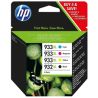 Pack de 4 cartuchos de tinta originales  -  HP 932XLBK + HP 933XLC + HP 933XLM + HP 933XLY  -  1 negro + 1 cian + 1 magenta + 1 