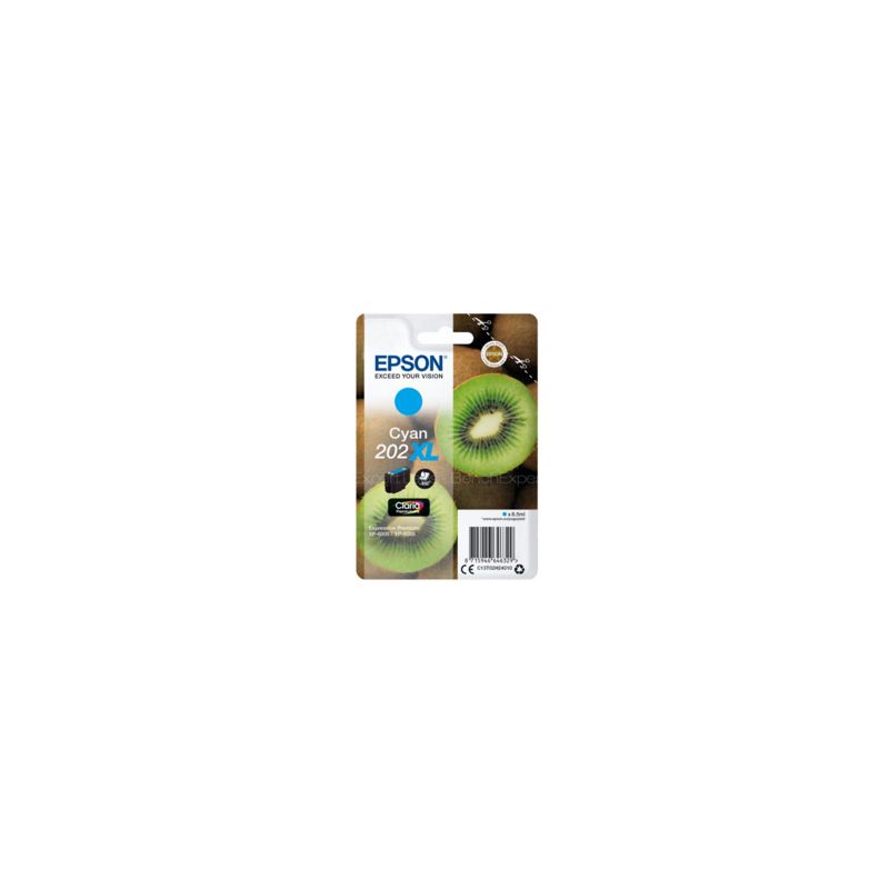 Cartucho de tinta orignale  -  EPSON 202XL  -  cian  -  (C13T02H24010)  -  gran capacidad
