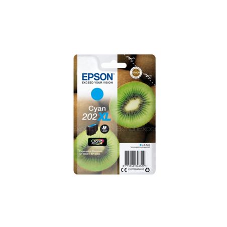 Cartucho de tinta orignale  -  EPSON 202XL  -  cian  -  (C13T02H24010)  -  gran capacidad