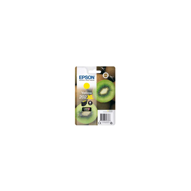 Cartucho de tinta orignale  -  EPSON 202XL  -  amarillo  -  (C13T02H44010)  -  gran capacidad
