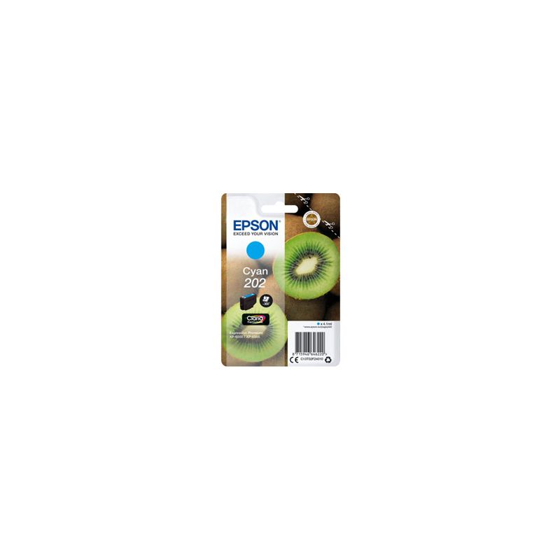 Cartucho de tinta orignale  -  EPSON 202  -  cian  -  (C13T02F24010)