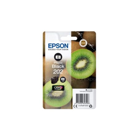 Cartucho de tinta orignale  -  EPSON 202  -  negro foto  -  (C13T02F14010)