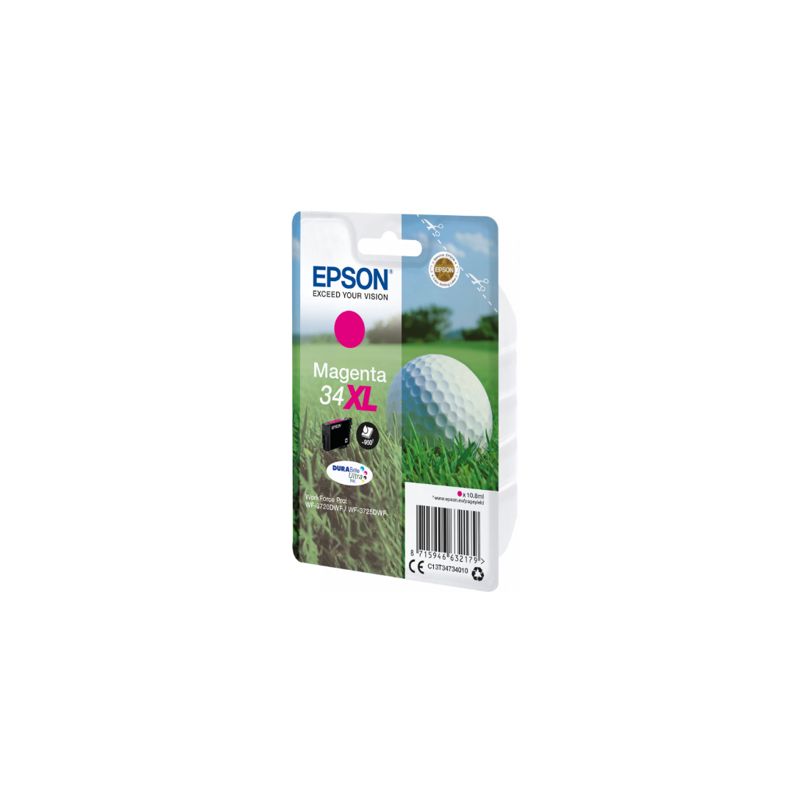 Cartucho de tinta original  -  EPSON 34XL  -  magenta  -  (C13T34734010)  -  gran capacidad
