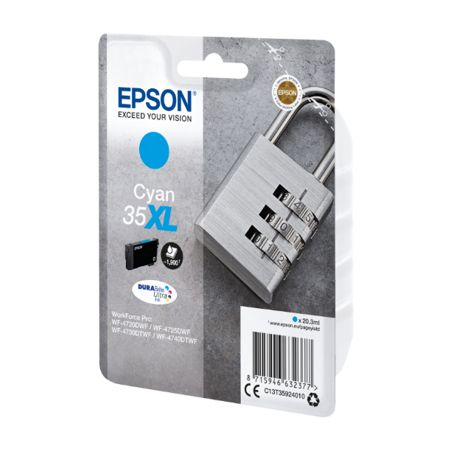 Cartucho de tinta original  -  EPSON 35XL  -  cian  -  (C13T35924010)  -  gran capacidad