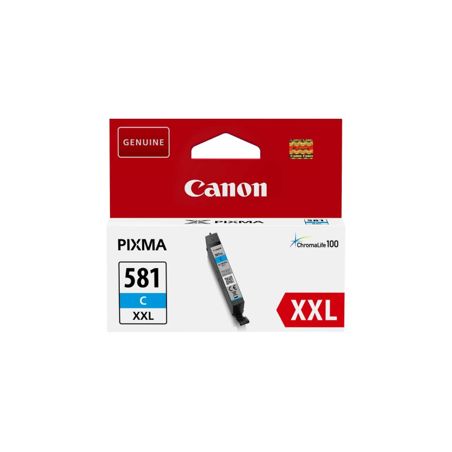 Cartucho de tinta original  -  CANON CLI 581 C XXL  -  cian  -  (1995C001)  -  gran capacidad