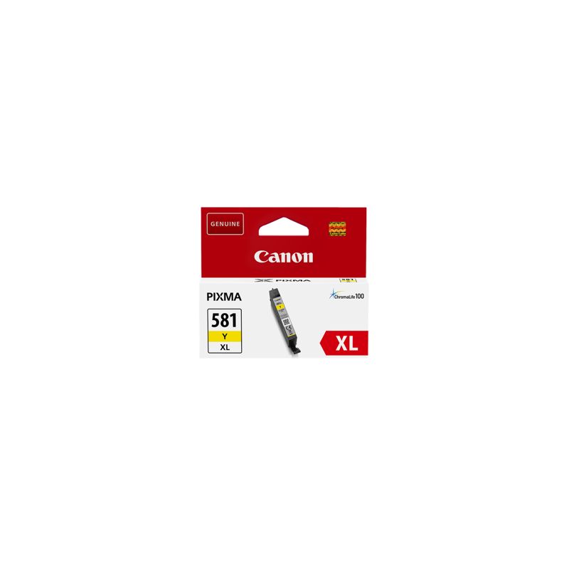 Cartucho de tinta original  -  CANON CLI 581 Y XL  -  amarillo  -  (2051C001)  -  gran capacidad