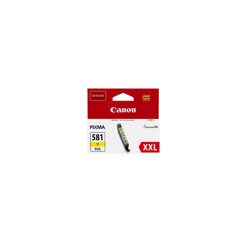 Cartucho de tinta original  -  CANON CLI 581 Y XXL  -  amarillo  -  (1997C001)  -  gran capacidad