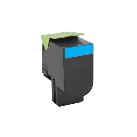 Toner compatible  -  LEXMARK 71B20C0  -  cian  -  (71B20C0)