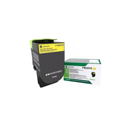 Toner original  -  LEXMARK 71B20Y0  -  amarillo  -  (71B20Y0)